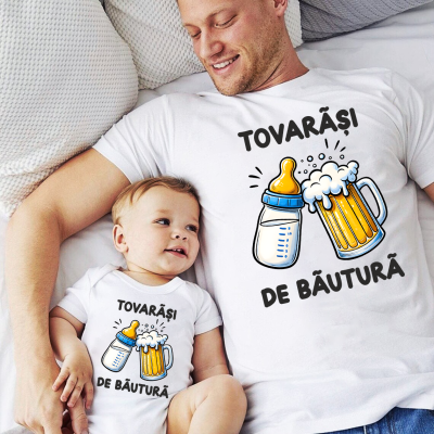 Set tata-bebe ''Tovarasi de bautura''